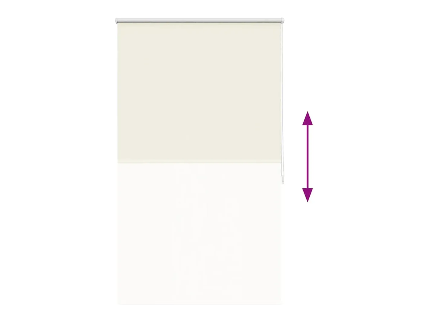 Hot Estor enrollable 80 x 175 cm roto Blanco