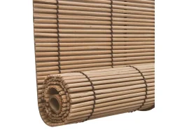 Ropa De Casa-Estor enrollable de bambú marrón 80x160 cm Marru00f3n