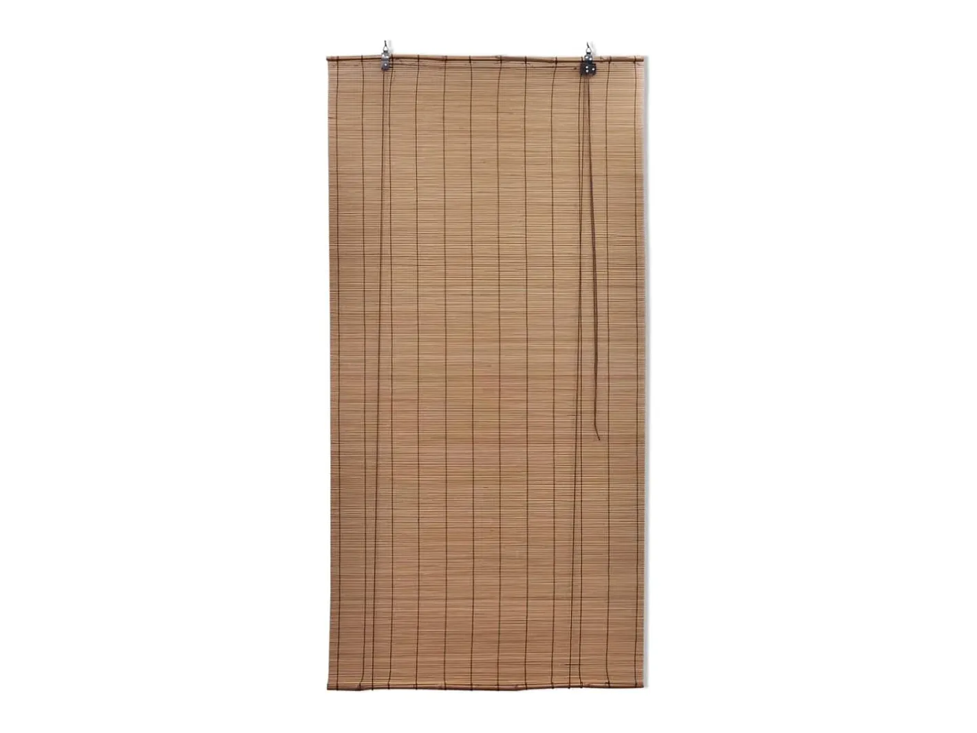 Ropa De Casa-Estor enrollable de bambú marrón 80x160 cm Marru00f3n