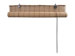 Ropa De Casa-Estor enrollable de bambú marrón 80x160 cm Marru00f3n