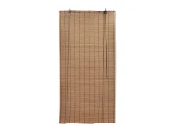 Ropa De Casa-Estor enrollable de bambú 150x160 cm Marrón Marru00f3n