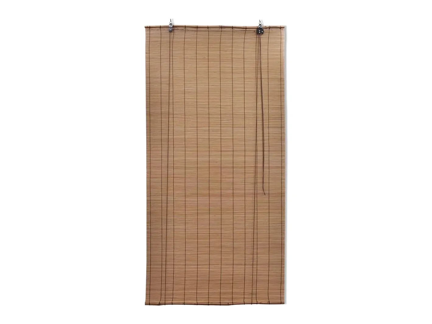 Ropa De Casa-Estor enrollable de bambú 150x160 cm Marrón Marru00f3n