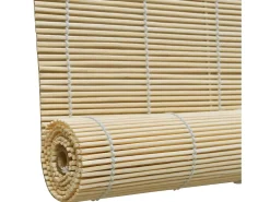 Estor enrollable de bambú natural 100x160 cm Beige Clearance