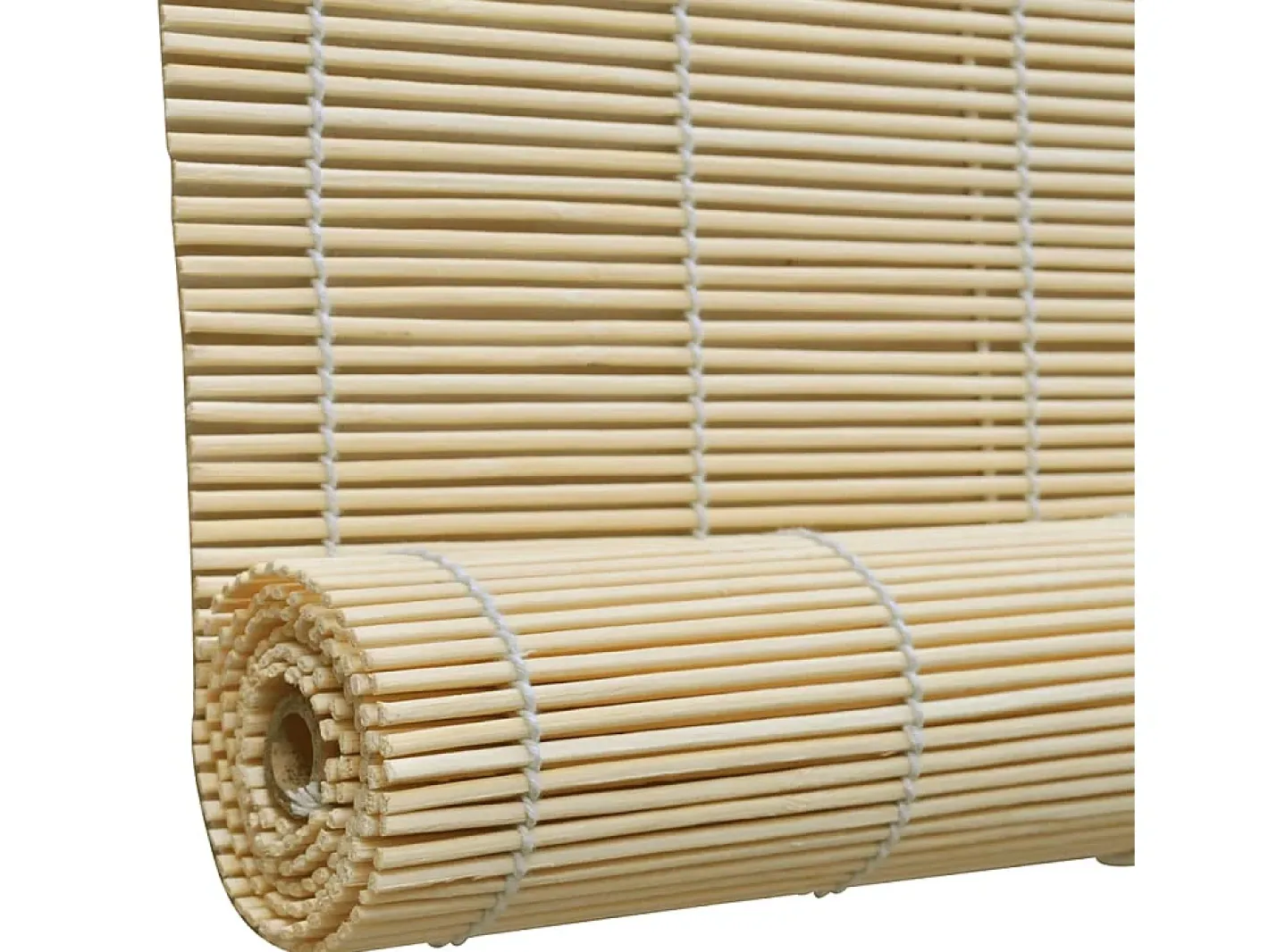 Hot Estor enrollable de bambú 150x160 cm Natural Marru00f3n