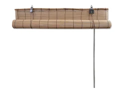 New Estor enrollable de bambú marrón 150x220 cm Marru00f3n
