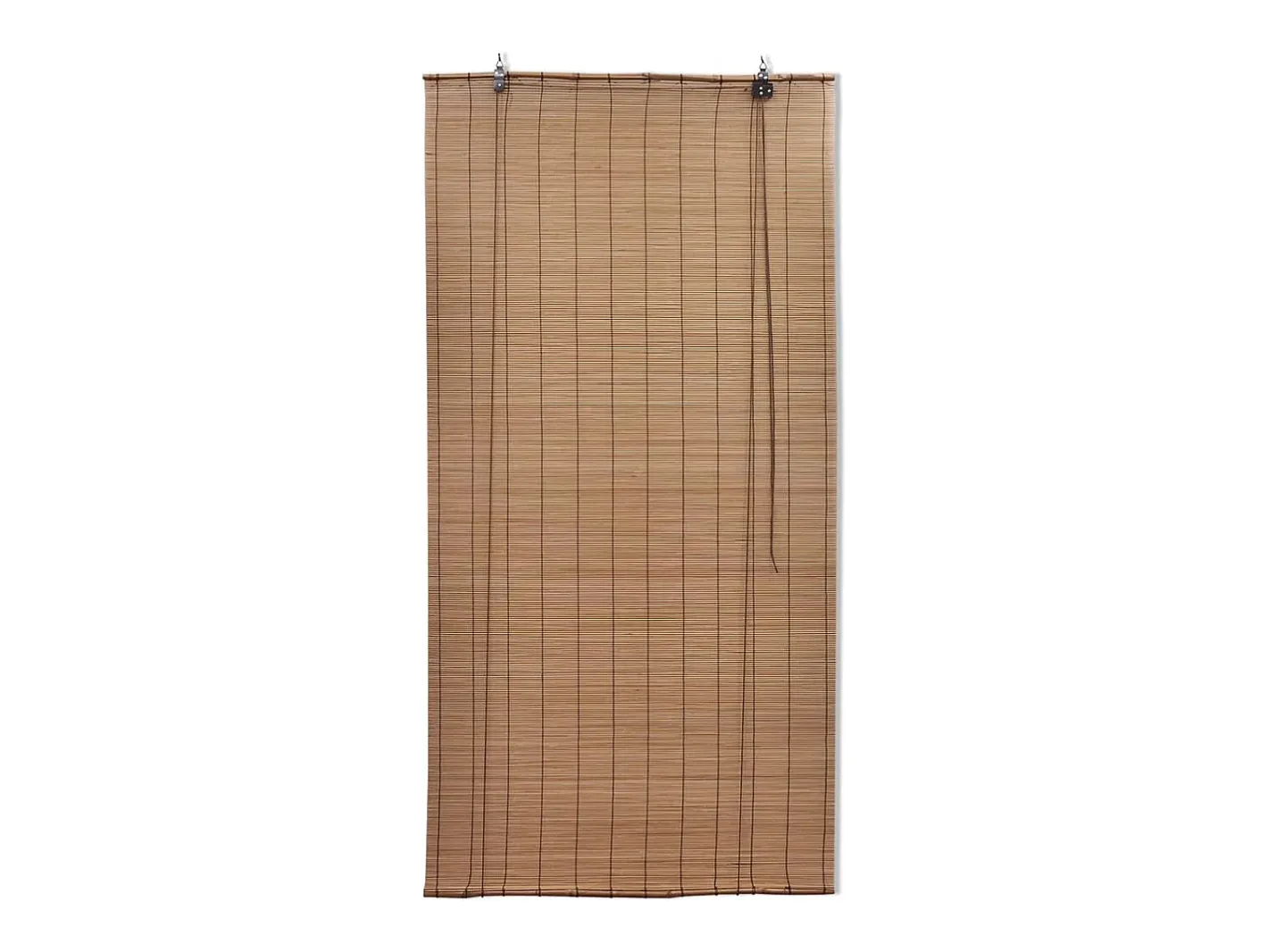 New Estor enrollable de bambú marrón 150x220 cm Marru00f3n