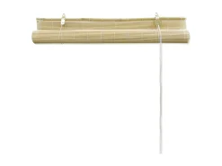 Estor enrollable de bambú 140x220 cm Natural Marru00f3n Best
