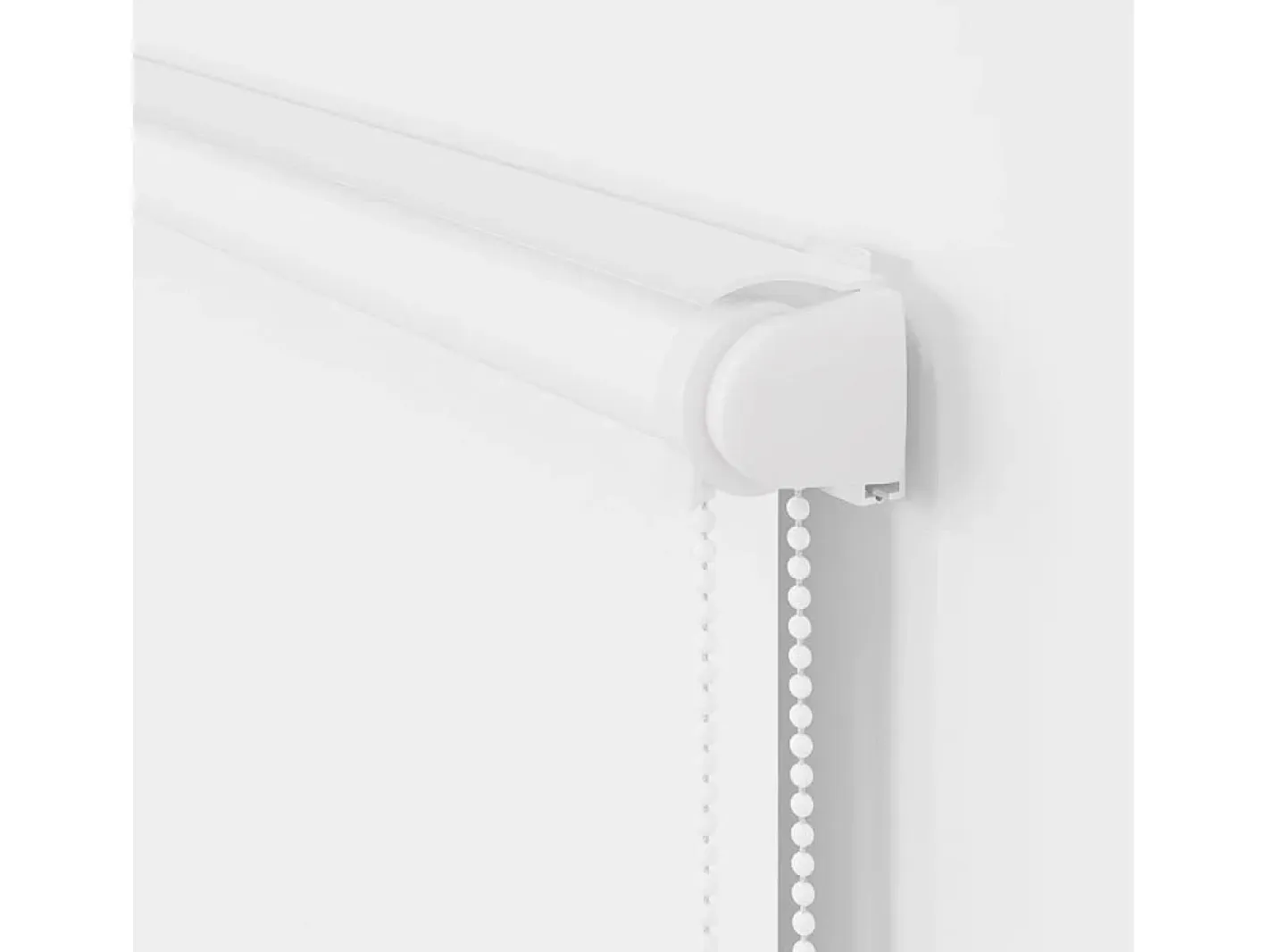 Ropa De Casa-Estor enrollable de ducha con casete de tela ancho 76 cm Blanco