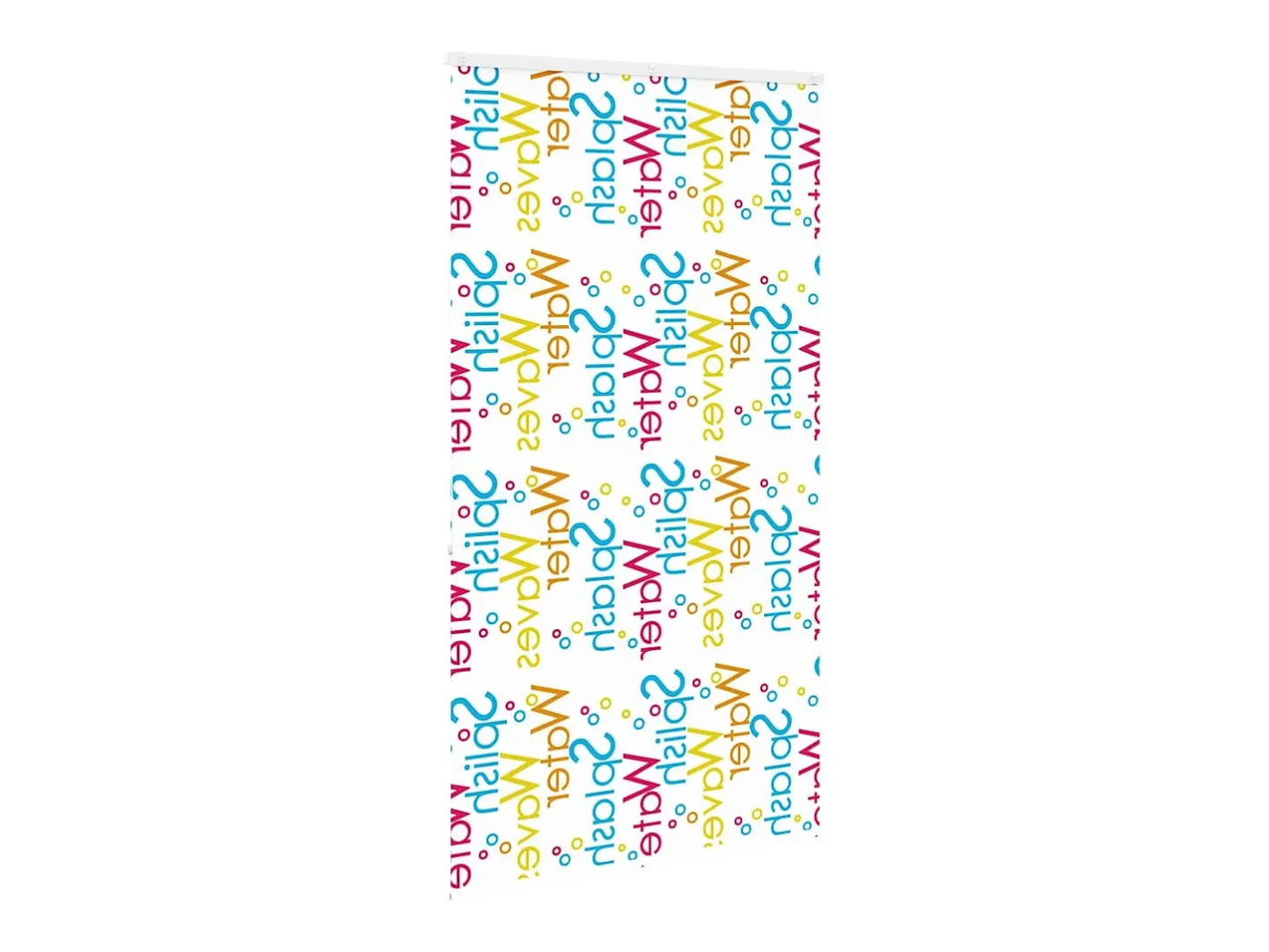 Estor enrollable de ducha con casete de tela, ancho 116 cm Multicolor Best