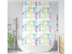 Estor enrollable de ducha con casete de tela, ancho 116 cm Multicolor Best