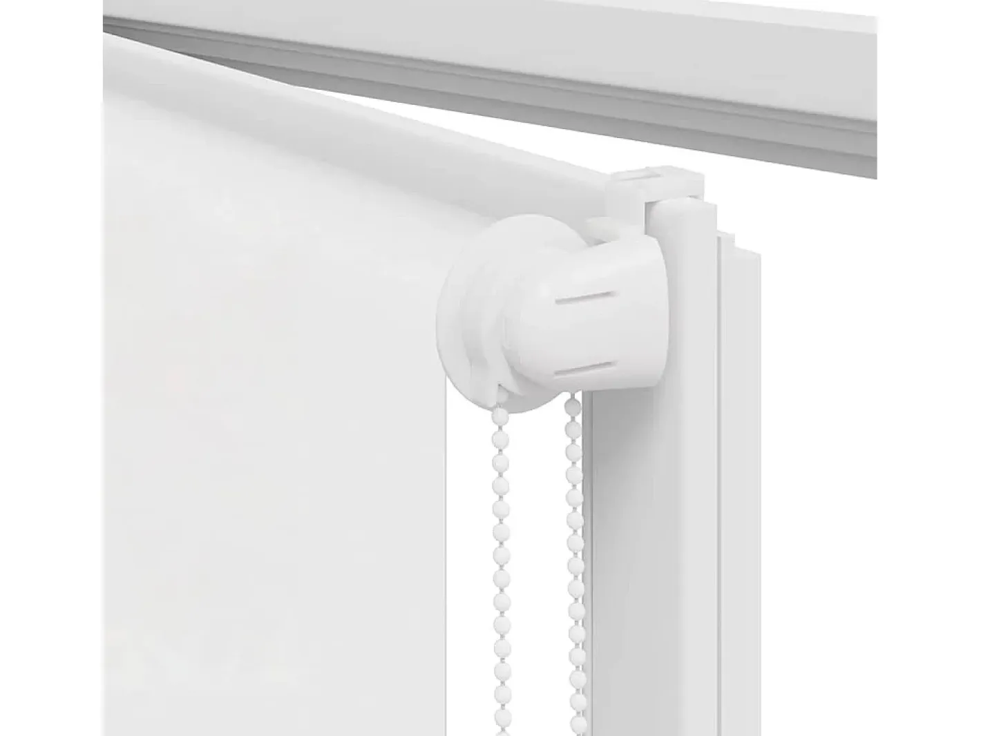 Ropa De Casa-Estor enrollable de ducha 90x240 cm ancho tela 86 cm Blanco