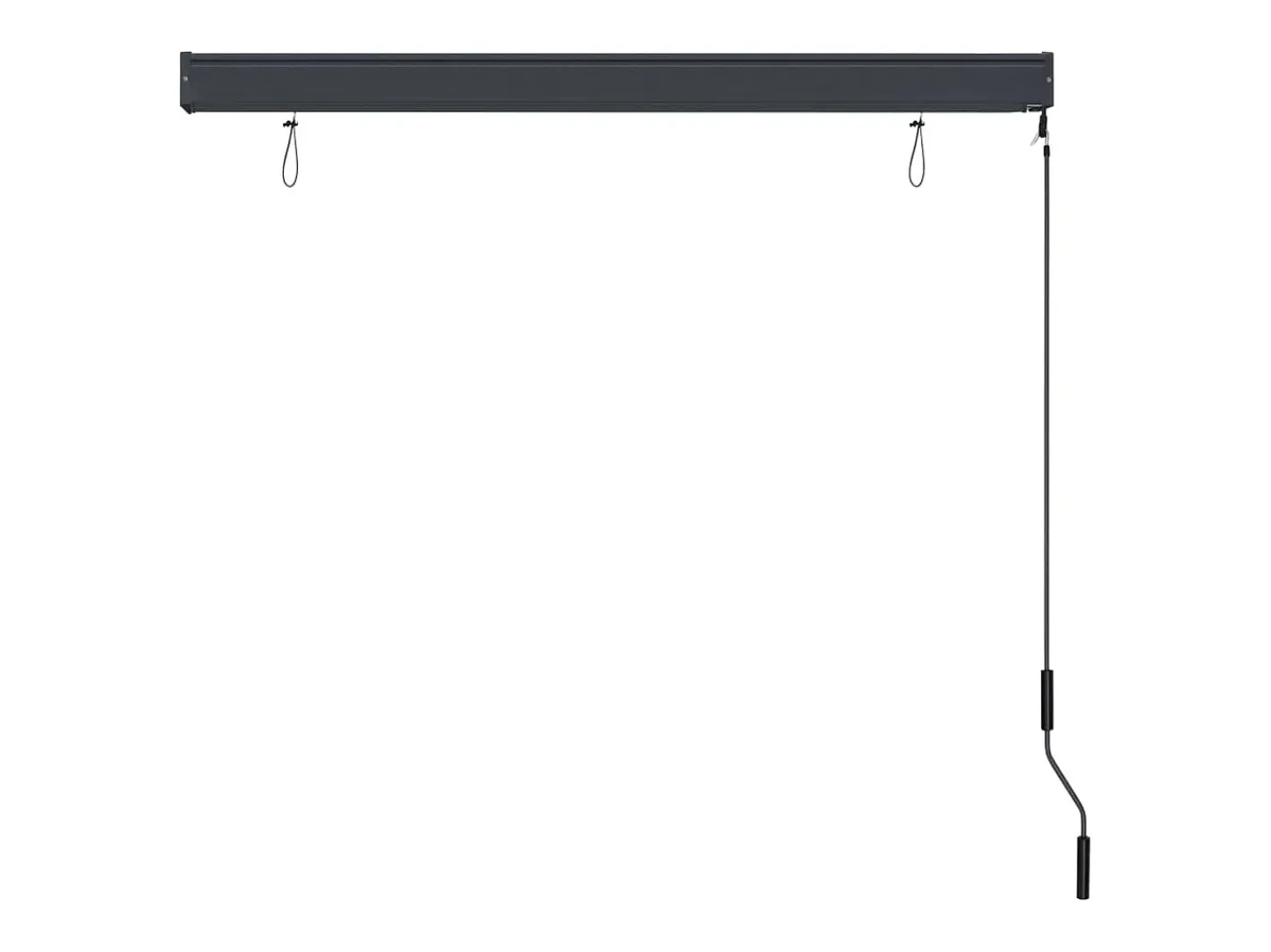 Outlet Estor enrollable de exterior 140 x 250 cm Antracita Gris