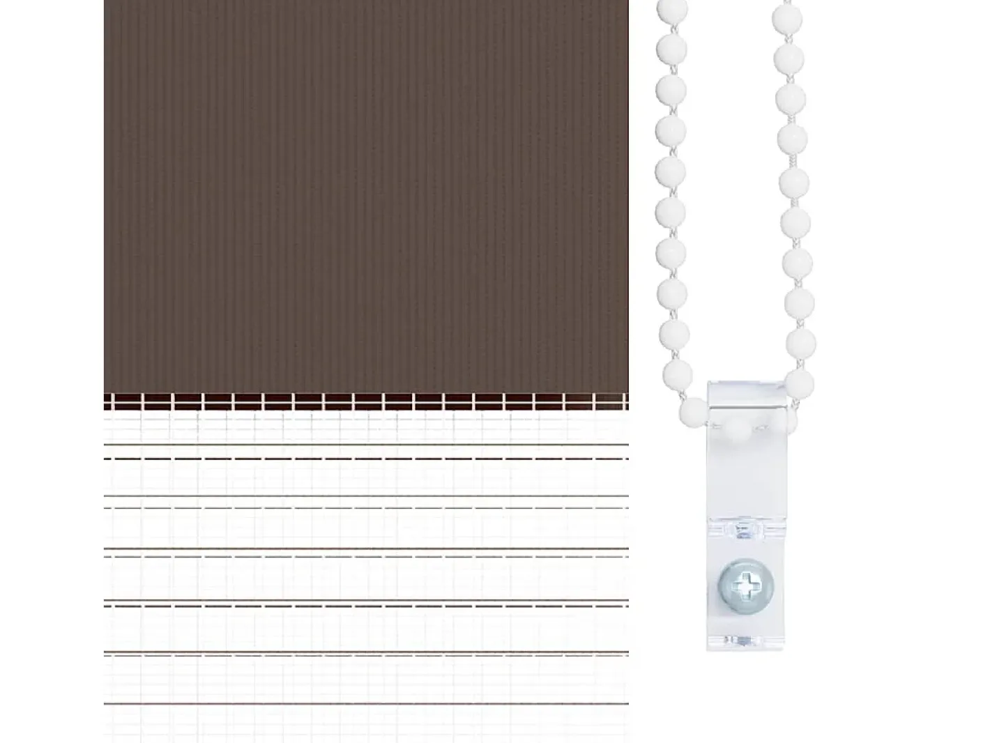 Hot Estor enrollable marrón de 60 x 120 cm Marru00f3n