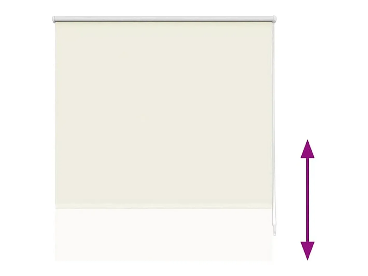 Estor enrollable opaco 100 x 175 cm color crema Blanco Clearance