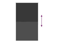 Hot Estor enrollable opaco 80 x 175 cm Negro