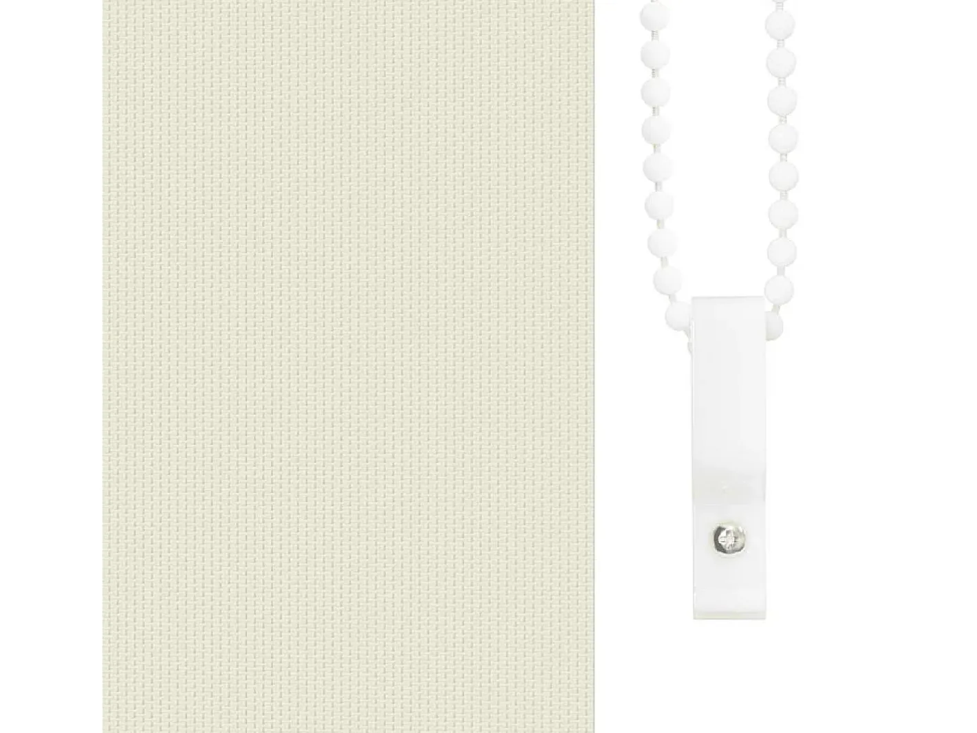 Estor enrollable opaco 160 x 230 cm color crema Blanco Discount