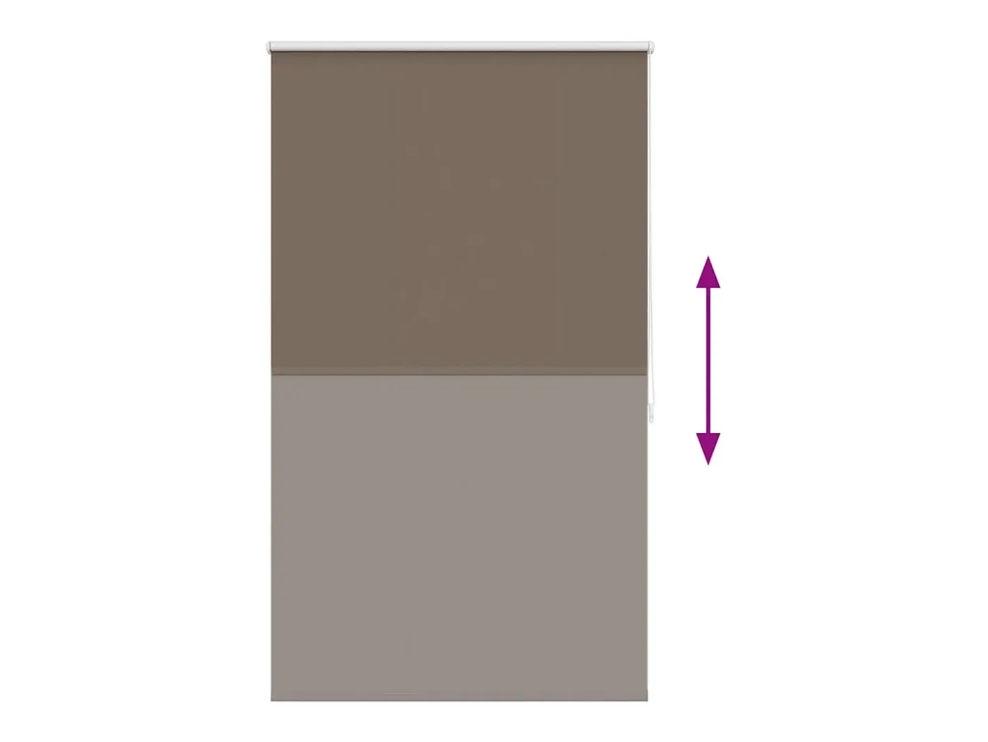 Sale Estor enrollable opaco 120 x 175 cm marrón Marru00f3n