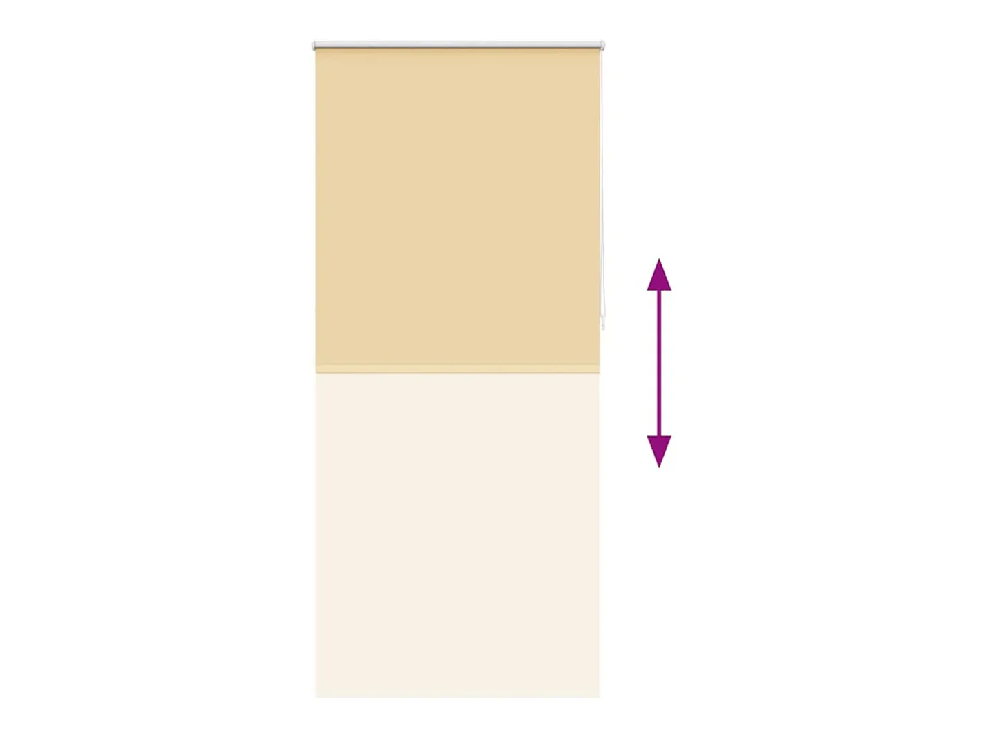 Outlet Estor enrollable opaco 100 x 230 cm Beige