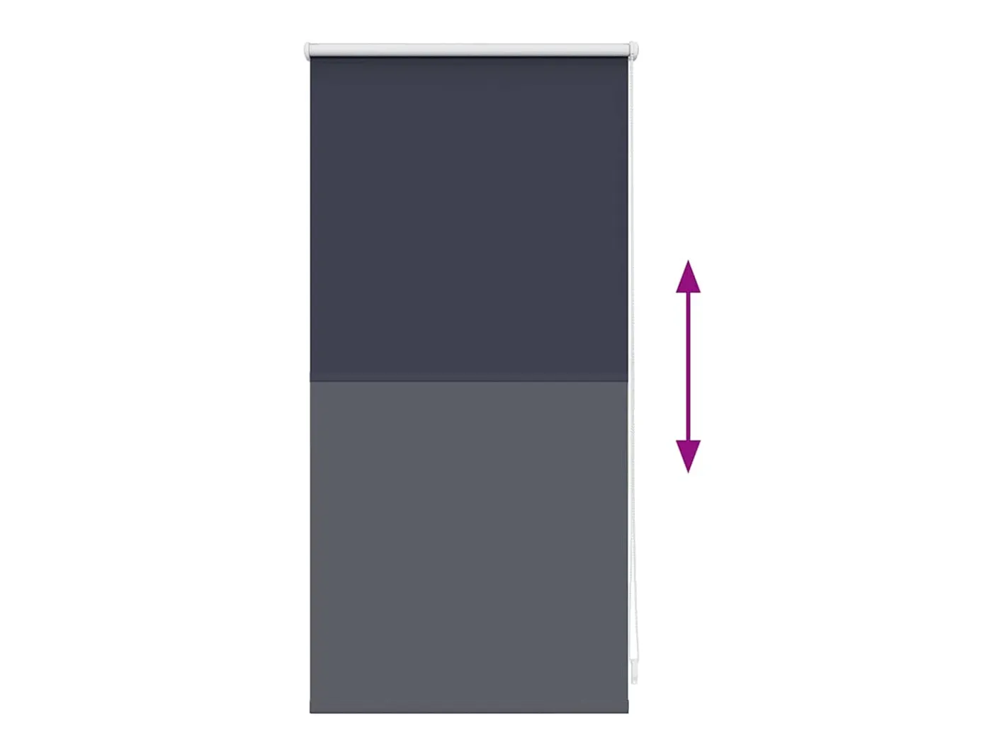 Online Estor enrollable opaco 40 x 100 cm Azul