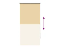 Estor enrollable opaco 60 x 120 cm Beige Sale