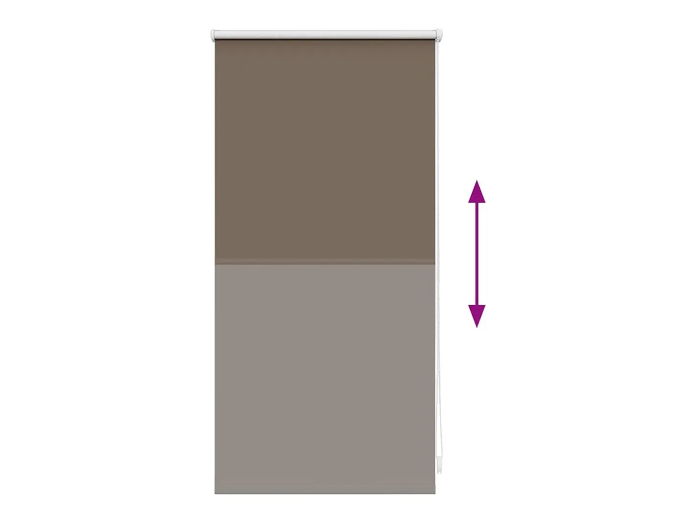 Estor enrollable opaco marrón 40 x 100 cm Marru00f3n Clearance
