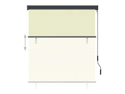 Hot Estor exterior enrollable 140 x 250 cm Crema