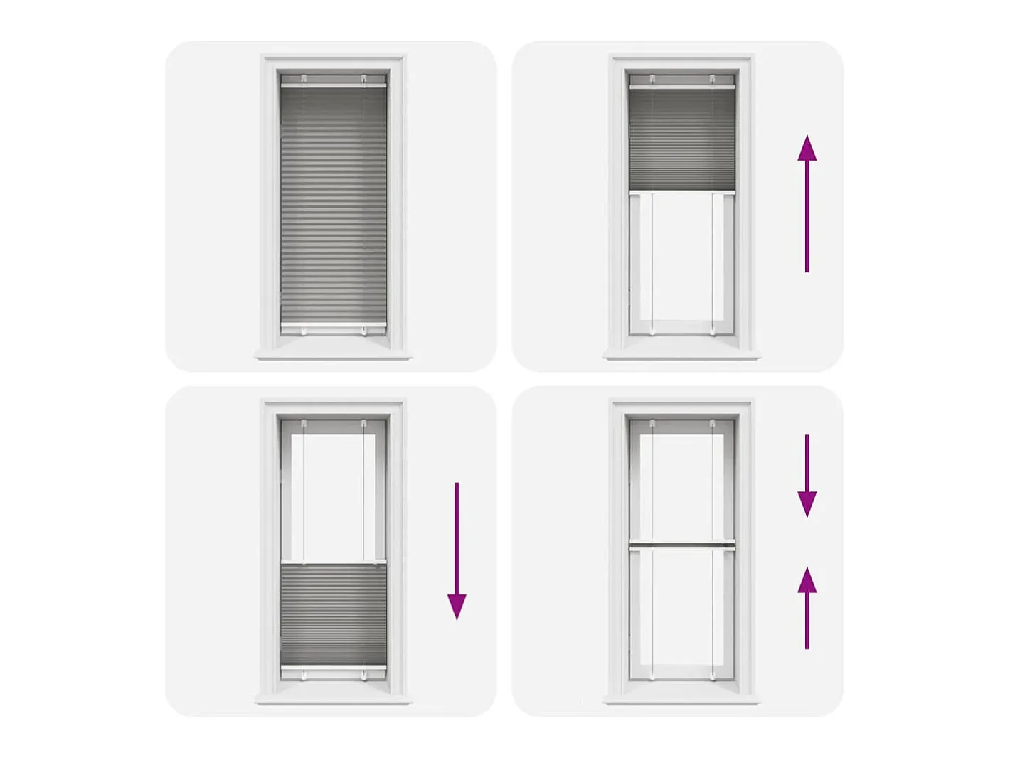 Ropa De Casa-Estor plisado antracita 60x150 cm ancho tela 59,4 cm Gris