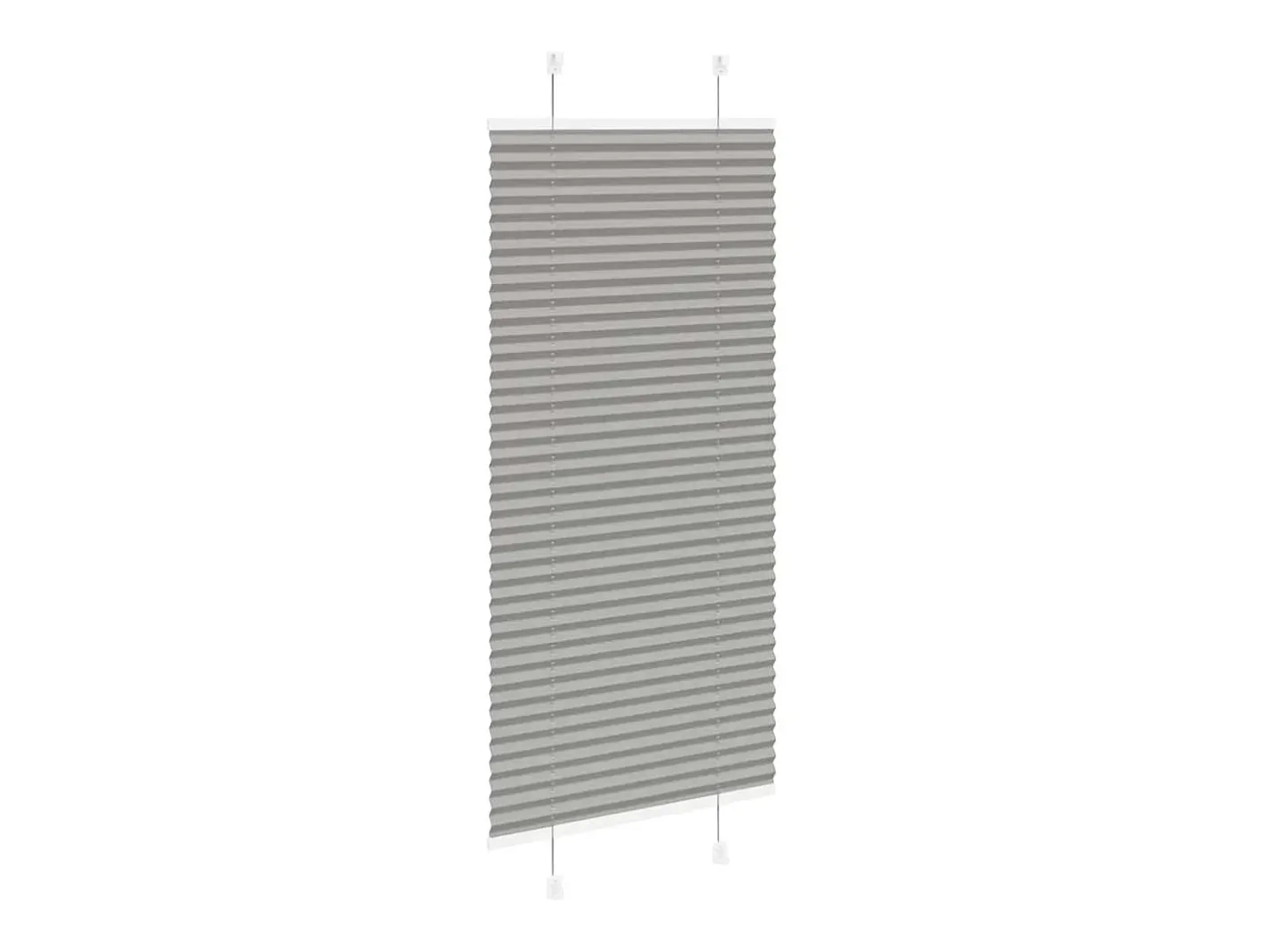 Ropa De Casa-Estor plisado antracita 60x150 cm ancho tela 59,4 cm Gris