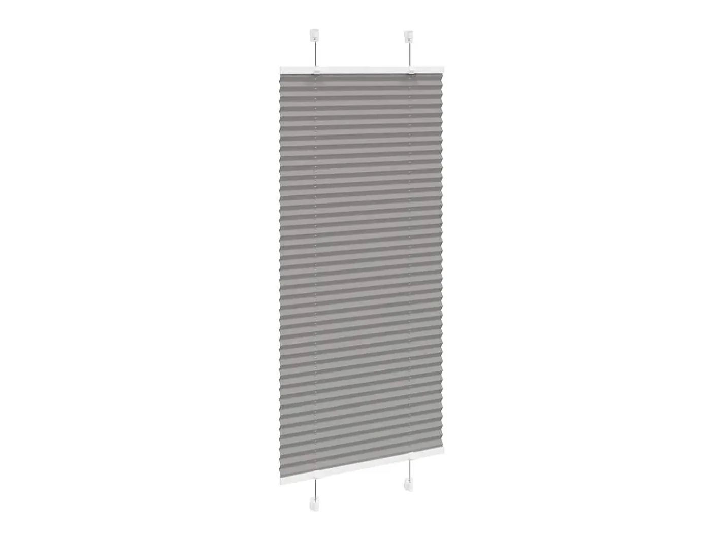 Ropa De Casa-Estor plisado antracita 60x150 cm ancho tela 59,4 cm Gris