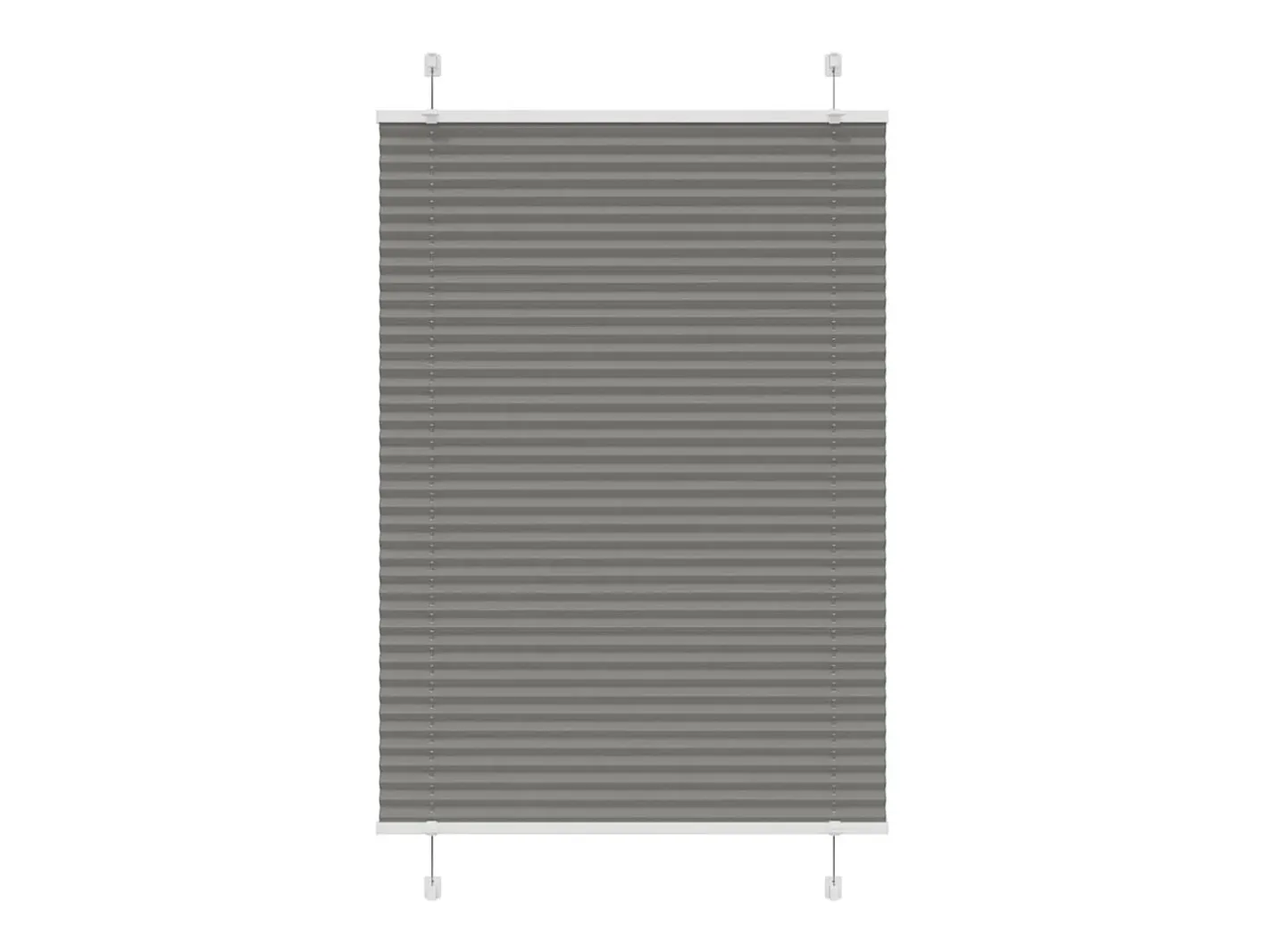 Estor plisado antracita 85x100 cm ancho tela 84,4 cm Gris Hot
