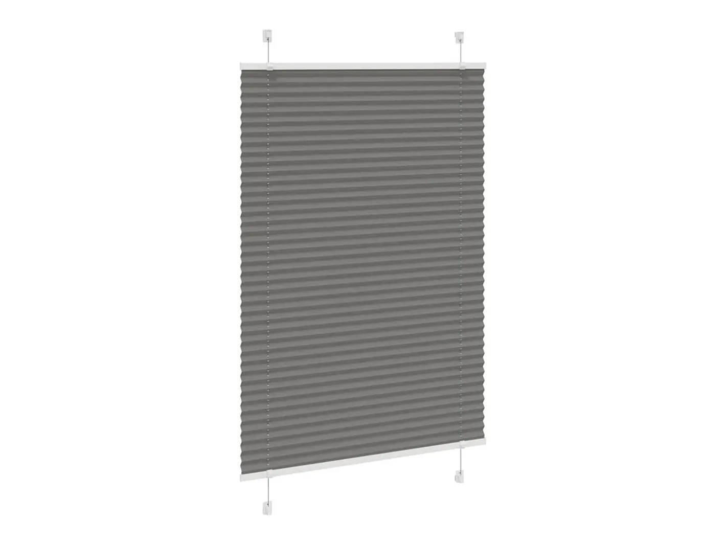 Estor plisado antracita 85x100 cm ancho tela 84,4 cm Gris Hot