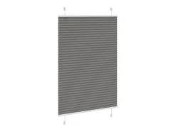 Ropa De Casa-Estor plisado antracita 90x100 cm ancho tela 89,4 cm Gris