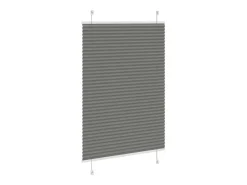 Ropa De Casa-Estor plisado antracita 90x100 cm ancho tela 89,4 cm Gris