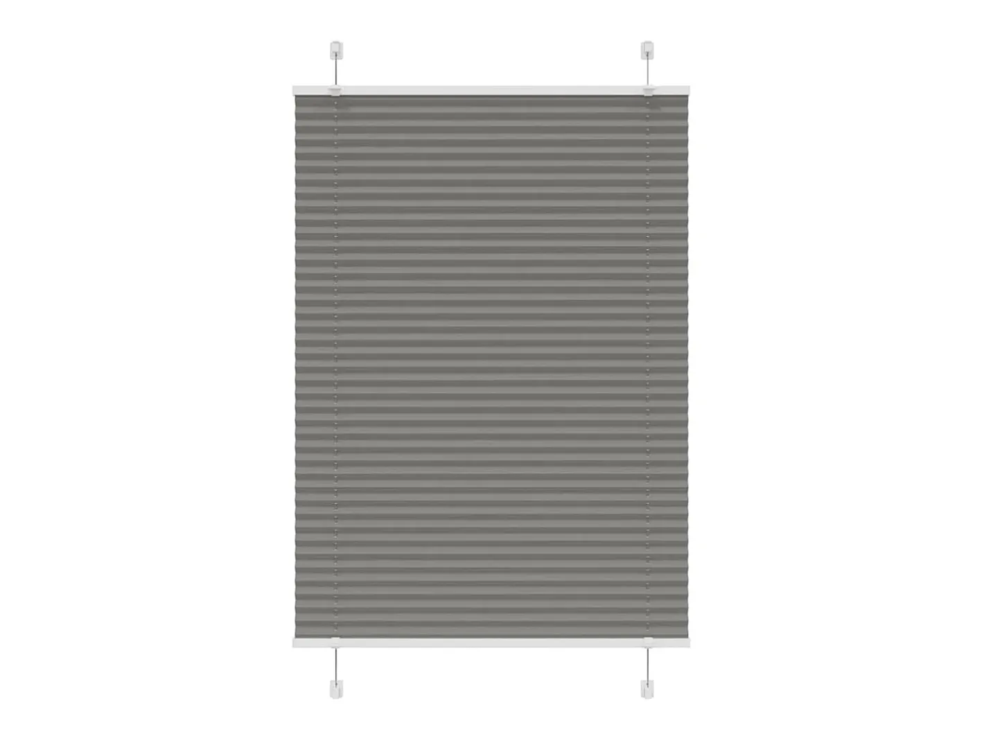 Ropa De Casa-Estor plisado antracita 90x100 cm ancho tela 89,4 cm Gris