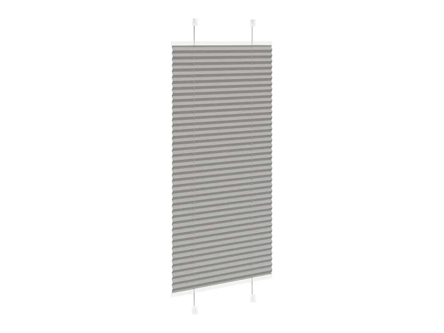 Ropa De Casa-Estor plisado antracita 55x100 cm ancho tela 54,4 cm Gris