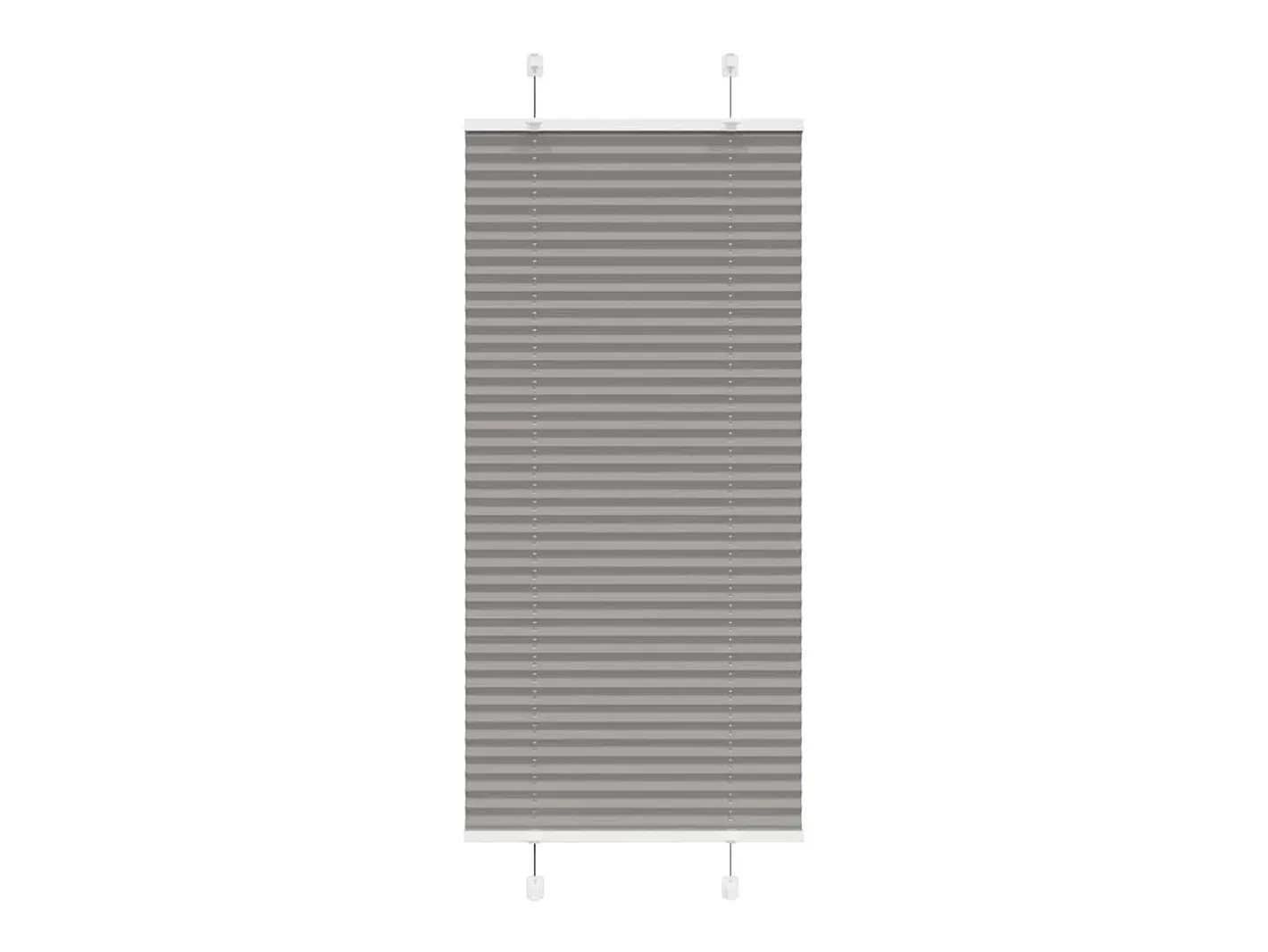 Ropa De Casa-Estor plisado antracita 55x100 cm ancho tela 54,4 cm Gris