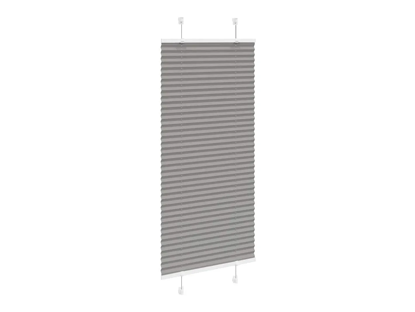 Ropa De Casa-Estor plisado antracita 55x100 cm ancho tela 54,4 cm Gris