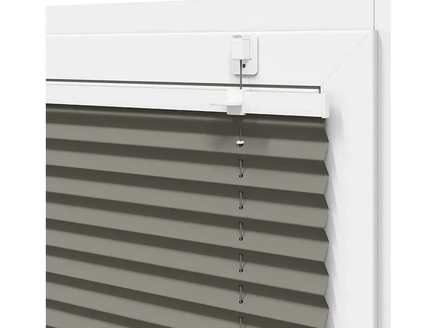 Clearance Estor plisado antracita 70x150 cm ancho tela 69,4 cm Gris