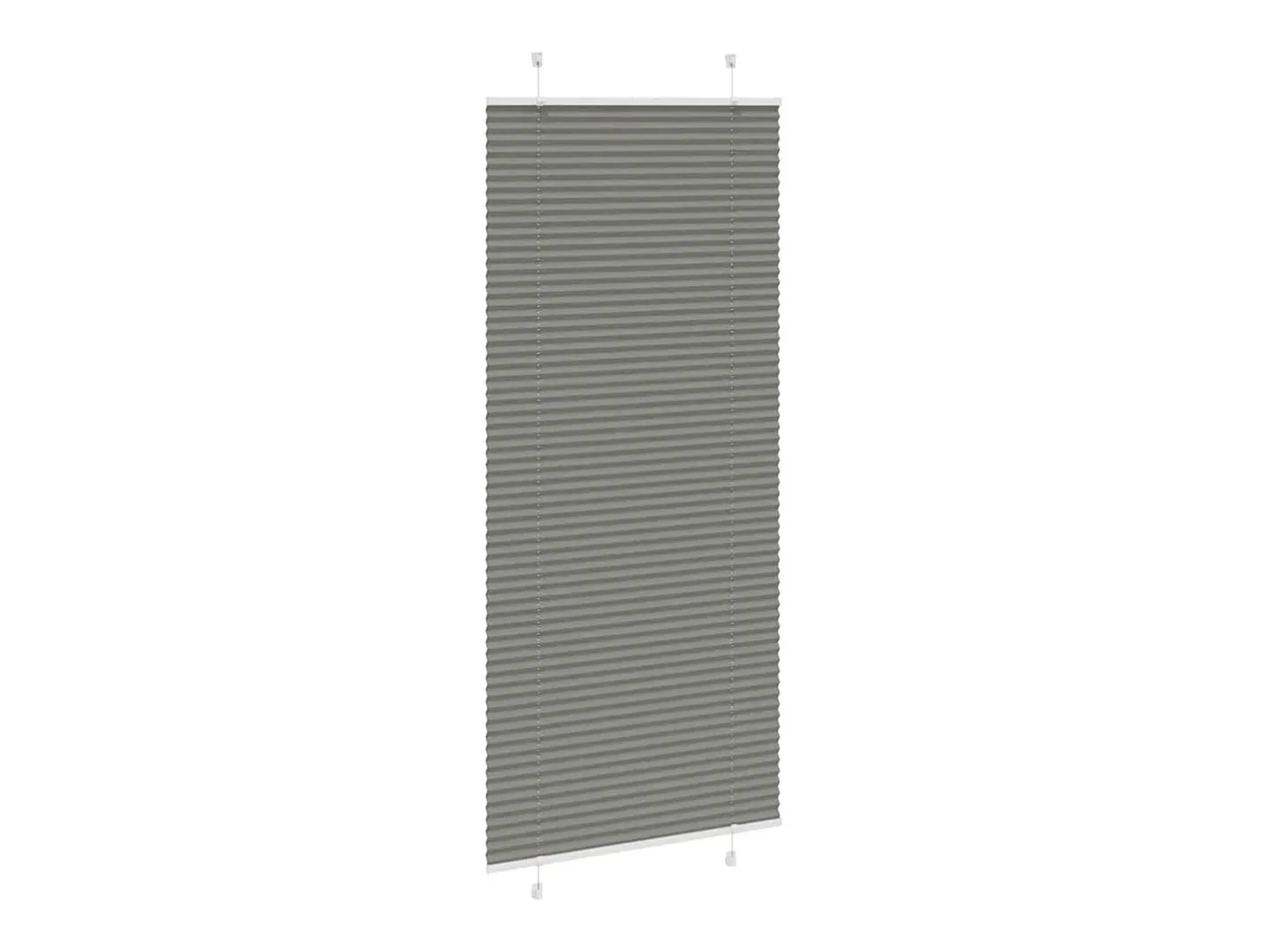 Ropa De Casa-Estor plisado antracita 95x200 cm ancho tela 94,4 cm Gris
