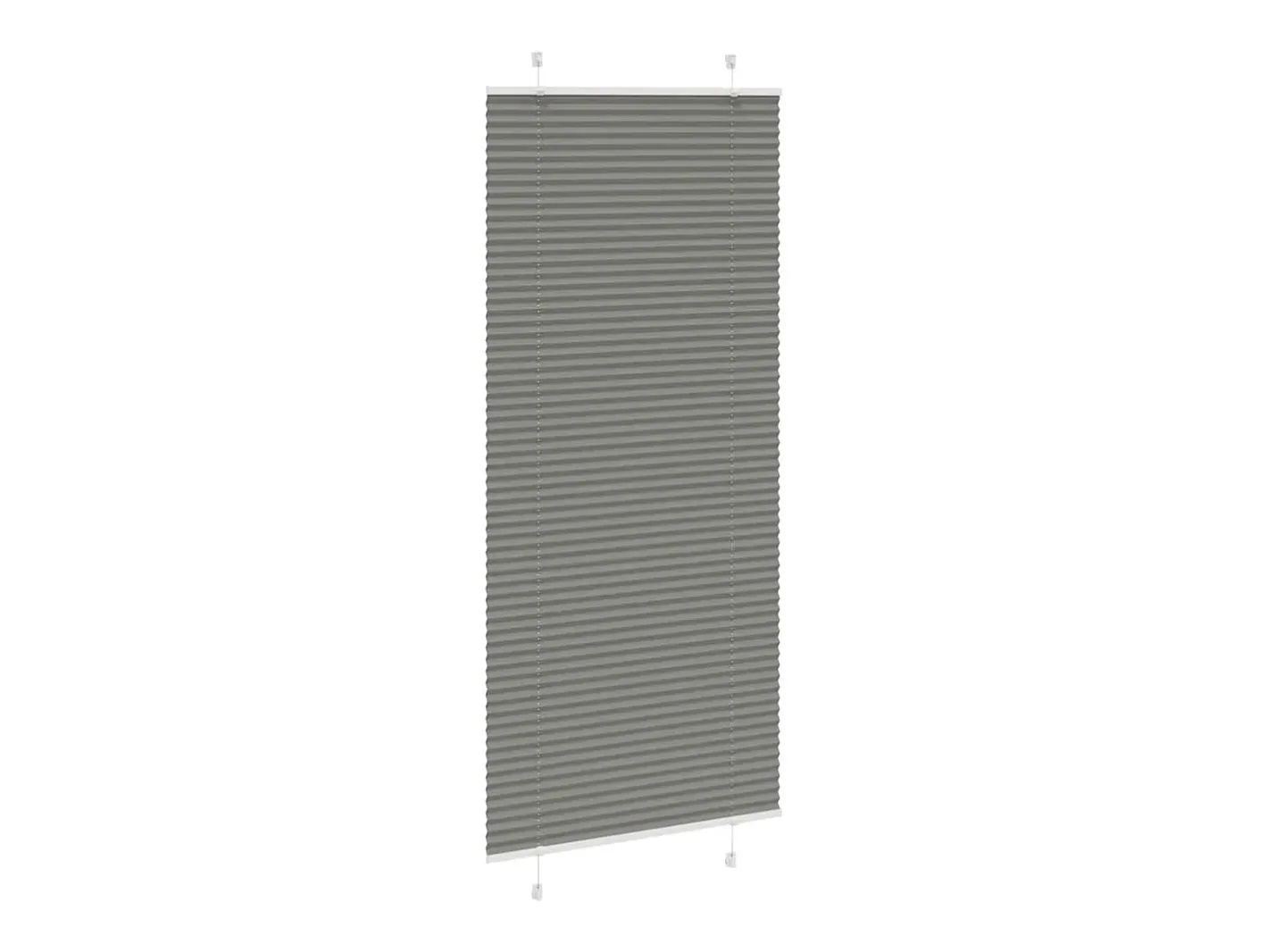 Ropa De Casa-Estor plisado antracita 95x200 cm ancho tela 94,4 cm Gris
