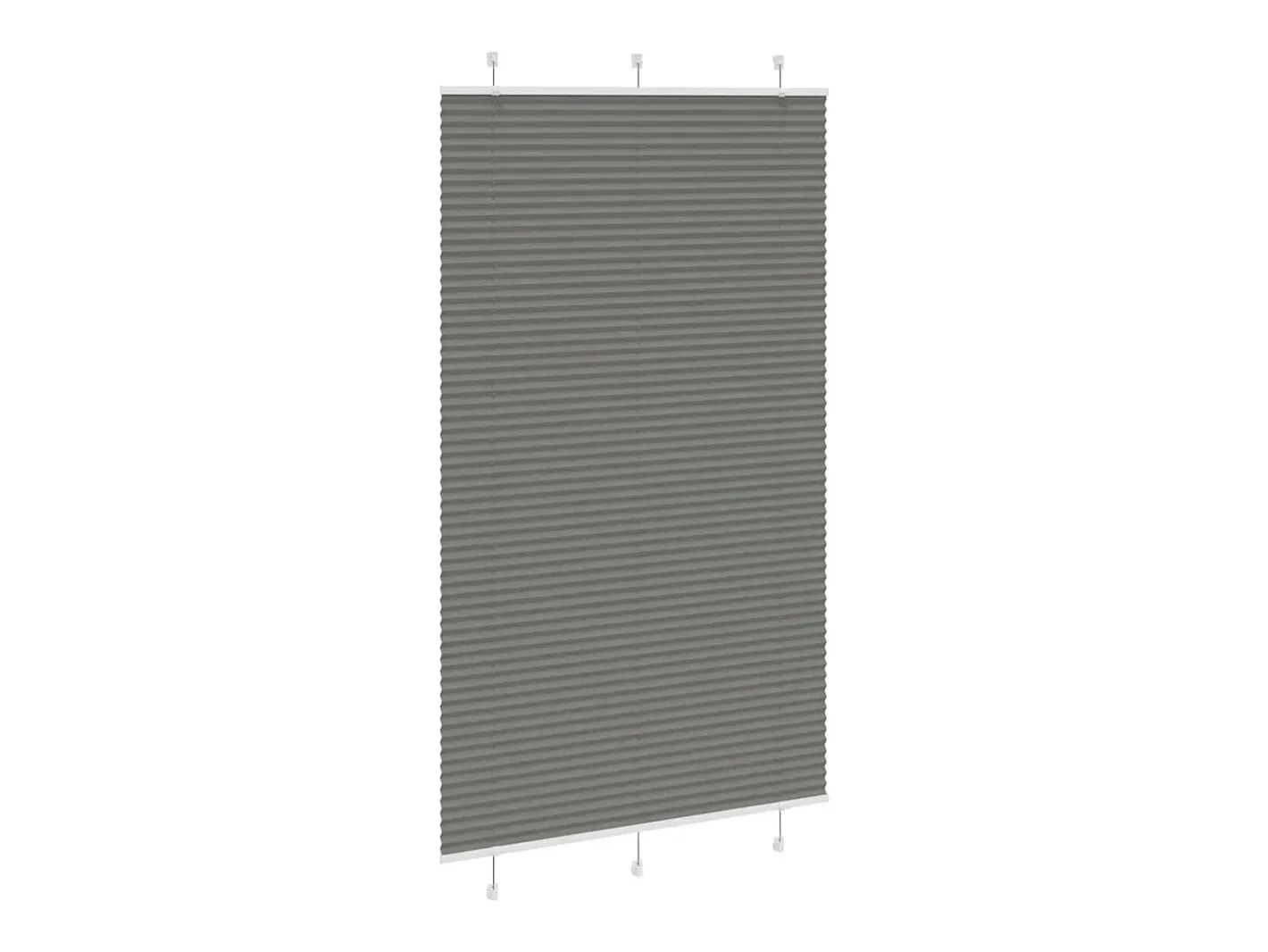 Ropa De Casa-Estor plisado antracita 120x200 cm ancho tela 119,4 cm Gris