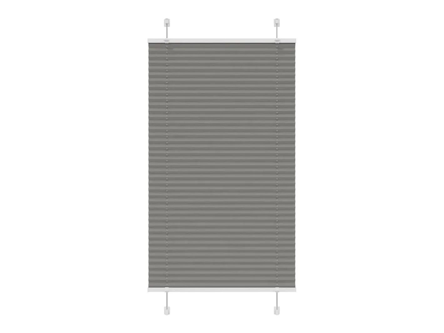 Best Estor plisado antracita 75x100 cm ancho tela 74,4 cm Gris