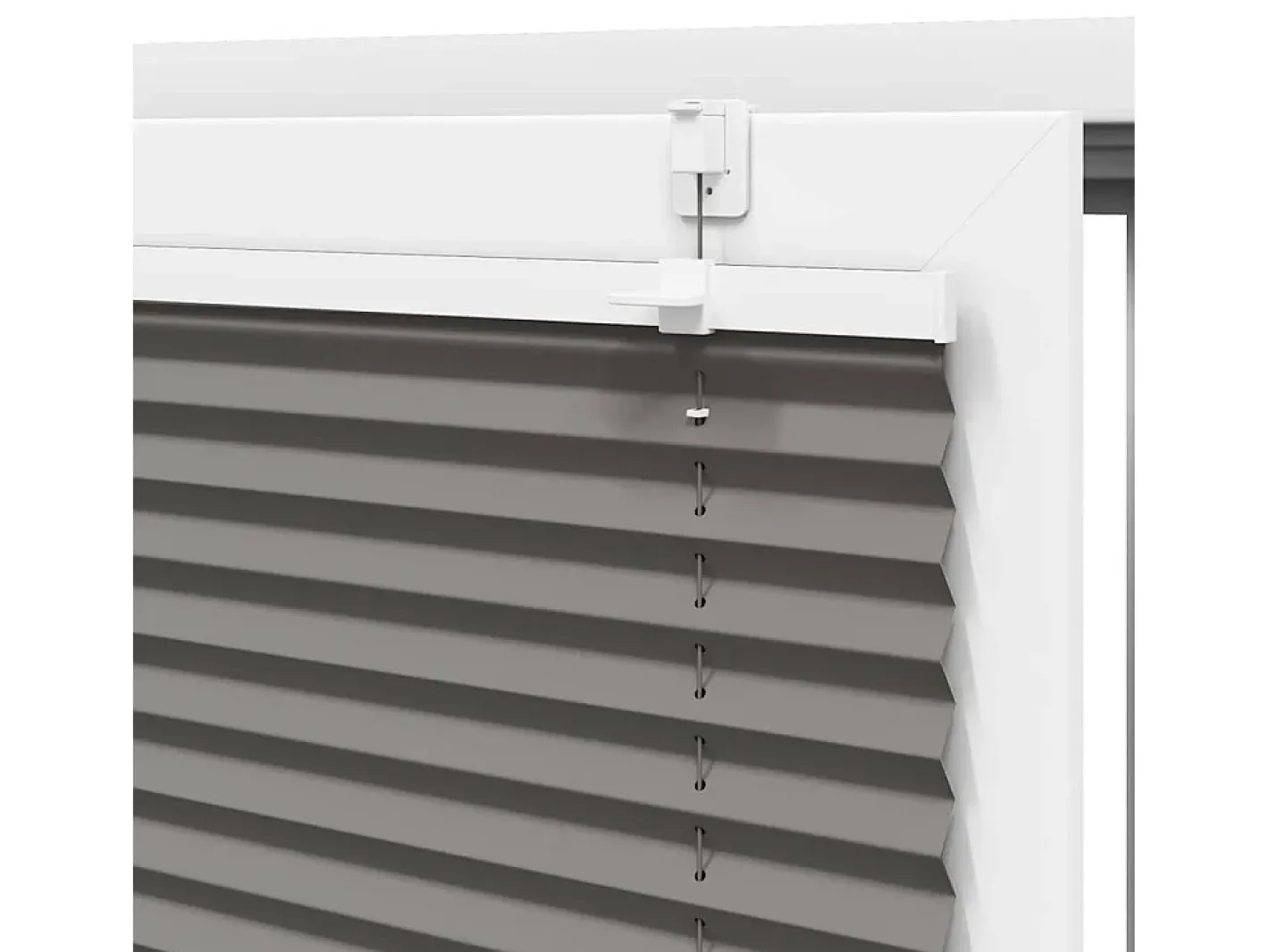 Best Estor plisado antracita 75x100 cm ancho tela 74,4 cm Gris