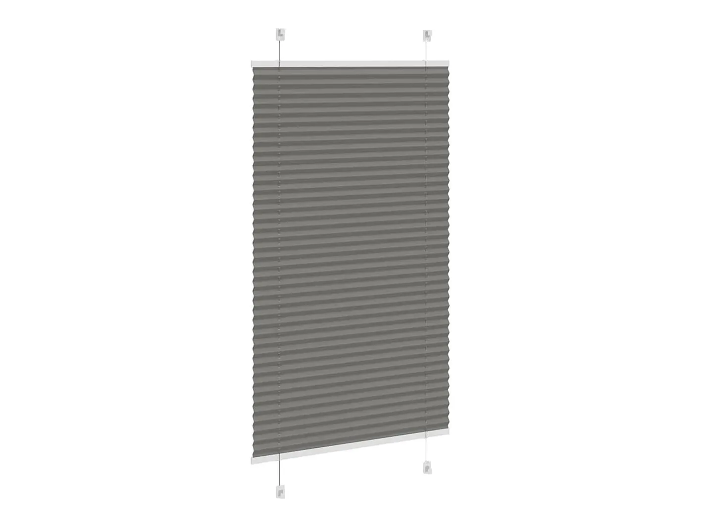 Best Estor plisado antracita 75x100 cm ancho tela 74,4 cm Gris