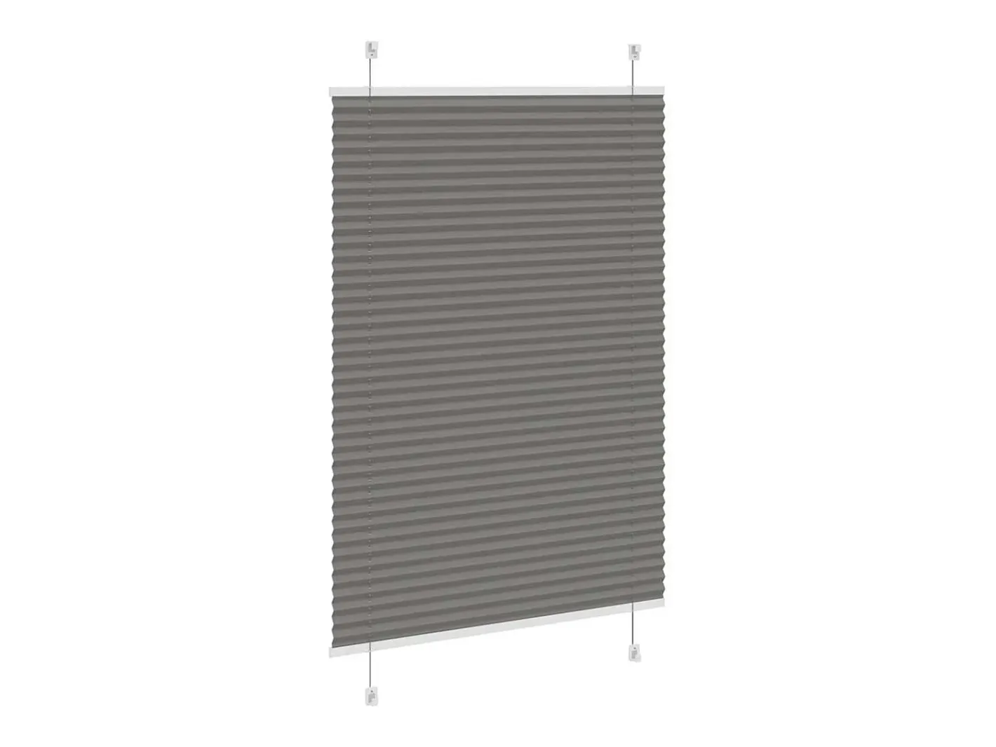 Estor plisado antracita 85x150 cm ancho tela 84,4 cm Gris Clearance