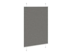 Estor plisado antracita 85x150 cm ancho tela 84,4 cm Gris Clearance
