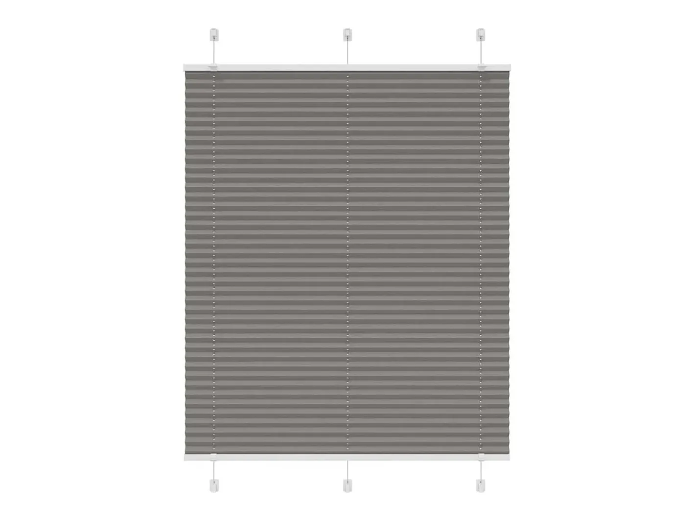 Discount Estor plisado antracita 105x100 cm ancho tela 104,4 cm Gris