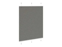Discount Estor plisado antracita 105x100 cm ancho tela 104,4 cm Gris