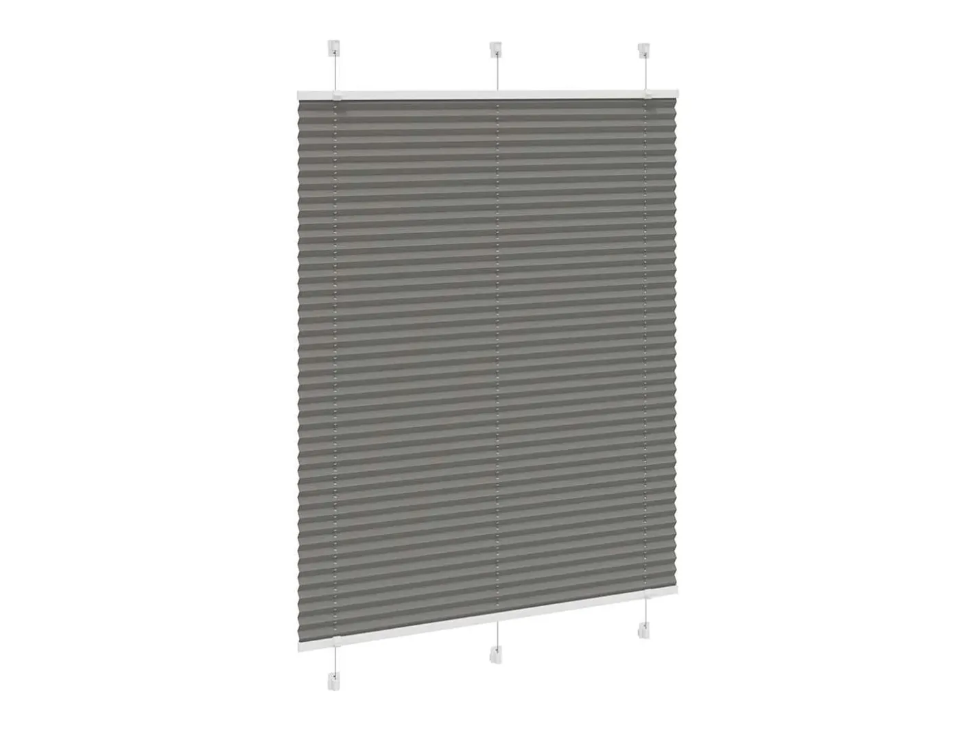 Discount Estor plisado antracita 105x100 cm ancho tela 104,4 cm Gris