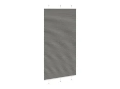 Outlet Estor plisado antracita 110x200 cm ancho tela 109,4 cm Gris